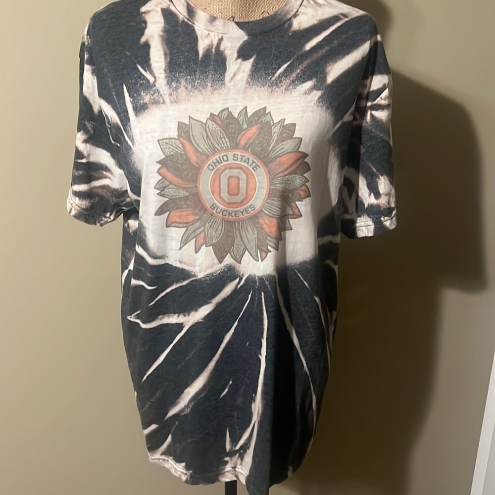 Never worn OSU Buckeyes tie-dye T-shirt